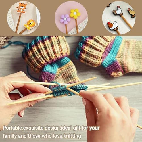 BEEFLYING Knitting Needle Stoppers 3D Cute Cat Paw, Fit Size 8~12mm