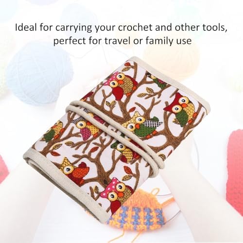 Anu Limen Knitting Needles Case with Zipper – Foldable Crochet Hooks