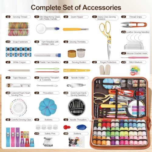 Sewing Kit for Adults and Beginners, 254-Piece Needle and Thread