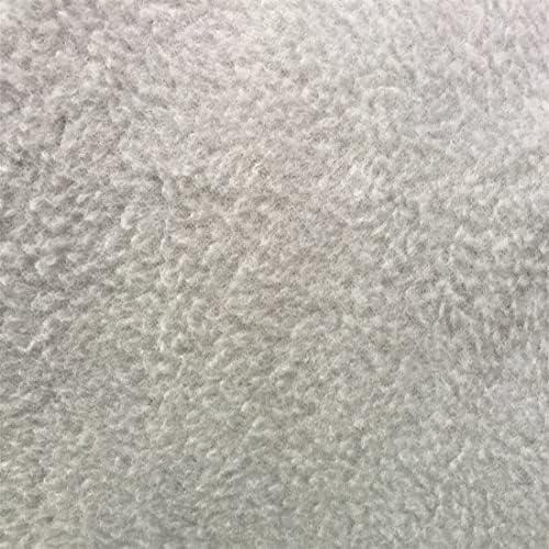 Fashion Fabrics LLC Silver Solid Polar Fleece Anti-Pill Lining Apparel