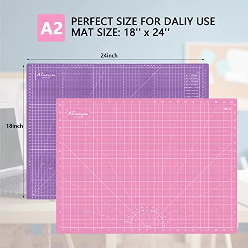 HEADLEY TOOLS 18"x24" Thickened Self Healing Cutting Mat, A2 Rotary