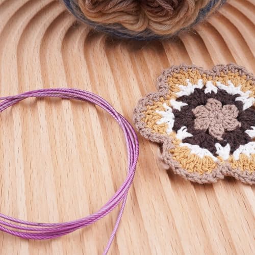 Weabetfu Options Interchangeable Circular Knitting Needle Cable,Swivel