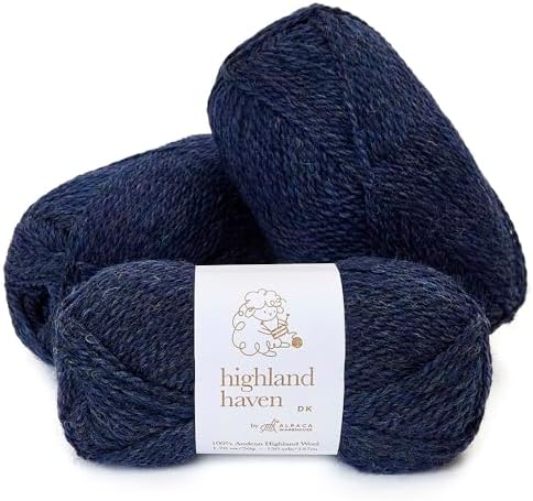 Highland Haven - 100% Highland Wool Yarn Set of 3 Skeins (150 Grams)