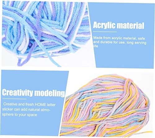 Lurrose 6pcs Cotton Crochet Yarn for Knitting and Crafts
