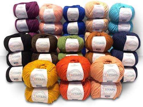 Troyarn Wool 125 (2- Skeins Pack) 100% Superwash Merino Fine Wool