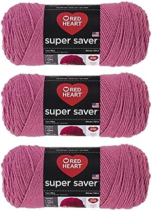 Red Heart E300-774 Red Heart Super Saver Yarn - Light Raspberry
