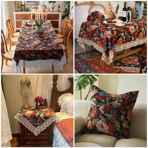 Heavy Floral Jacquard Fabric by the Yard – Vintage Romantic Pattern