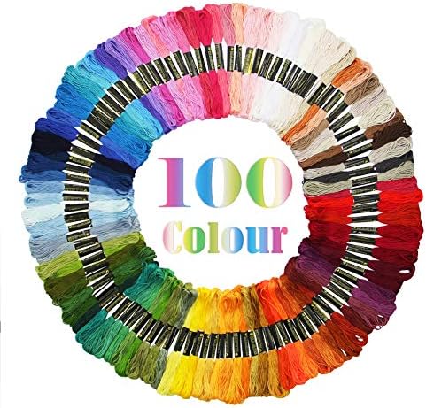 ATDAWN Rainbow Color Embroidery, Cross Stitch Threads, Bracelets