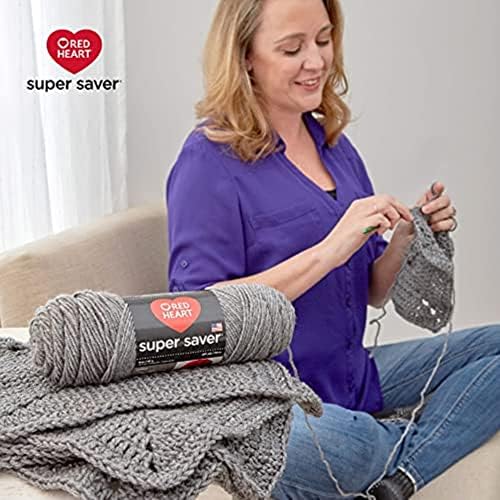 Red Heart Super Saver Yarn 3 Pack Bundle - Burgundy, Black and More