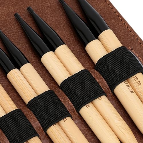 Oreilet 12 Pairs Interchangeable Circular Knitting Needles Set