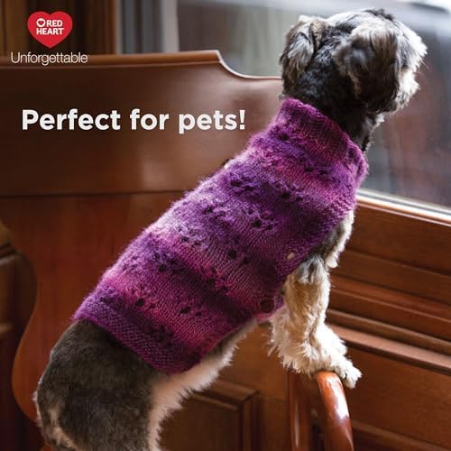 Red Heart Unforgettable Yarn for Crocheting and Knitting, Echo, 3-Pack