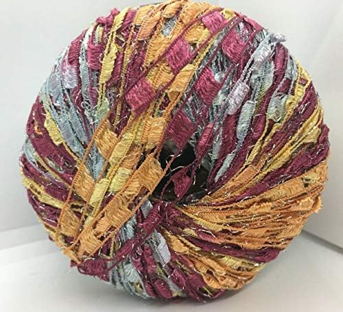 Berlini East Track II Metallic Accent Ladder Ribbon Yarn 50 Gram