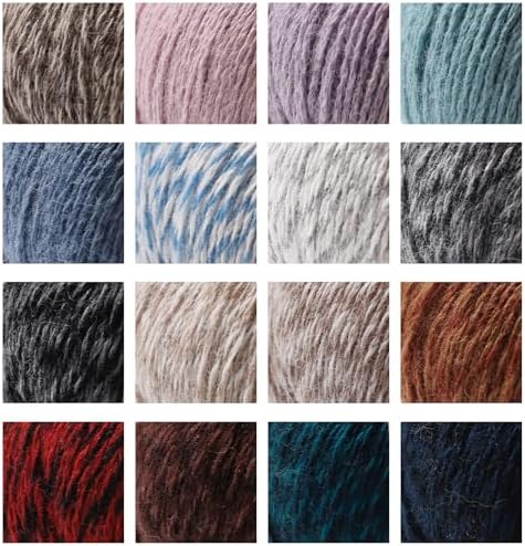 Wool Yarn -6-ply(2mm) Worsted Yarn for Crocheting and Hand Knitting