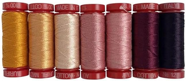 Aurifil Designer Collections 7 Small Spools 100% Cotton 12wt