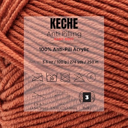 Soft DailyKnit DK Yarn, 100% Anti-Pilling Acrylic for Knitting