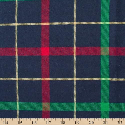 Flannel Brushed Hypoallergenic Cotton Tartan Plaid Geometric #15 Yarn
