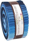 Kona Cotton Solids Dusk to Dawn Roll Up 40 2.5-inch Strips Jelly Roll