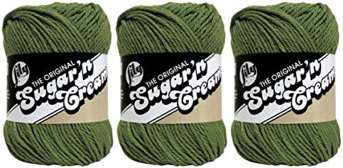 Bulk Buy: Lily Sugar 'n Cream Solids 100% Cotton Yarn (3-Pack)