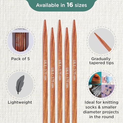 KnitPro Dreamz Double Pointed Needles 6" (15cm) | US Size 5 (3.75mm)