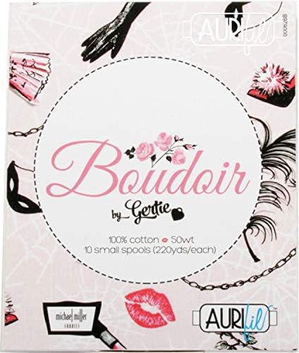 Gretchen Hirsch Boudoir Aurifil Thread Kit 10 Small Spools 50 Weight