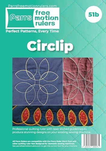 Parrs Petal and Horseshoe Free Motion Quilting Ruler