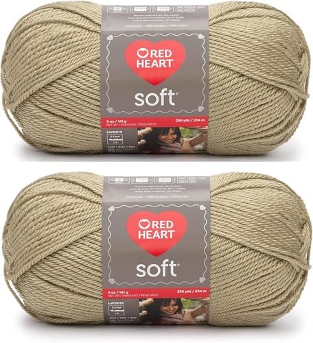 Bulk Buy: Red Heart Soft Yarn (2-Pack) (Wheat)