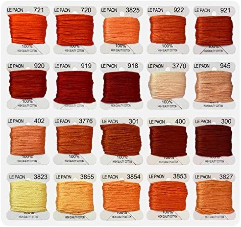 Rainbow Color Embroidery Floss bobbins - Cross Stitch Threads