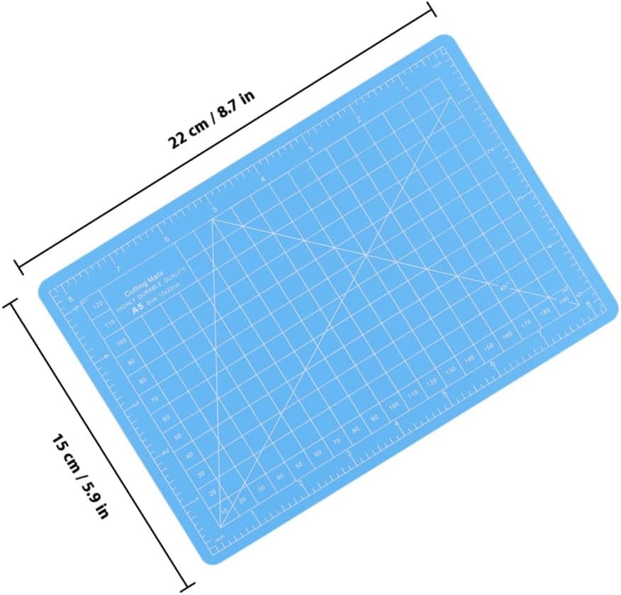 Homoyoyo A5 Self Healing Cutting Mat PVC Craft Pad with Scale Design