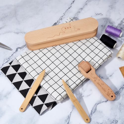 DICOSMETIC 4Pcs Wooden Tailors Clapper Set Set 9.4Inch/23.8cm Tailors