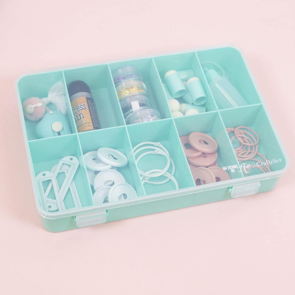 Craftelier - Organizing Box with 10 Compartments for Scrapbooking and