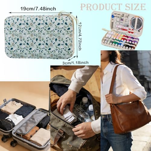 Bobode Travel Sewing Kit with 24 Sewing Thread & Heavy Duty Sewing