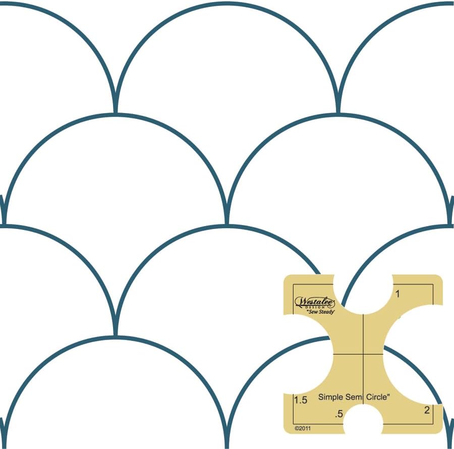 Westalee Design Simple Semi Circles Template (High Shank)