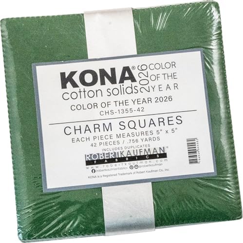 Kona Cotton Solids Color of the Year 2026 Wander 42 5-inch Squares