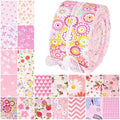 Biutee 40Pcs Jelly Roll Fabric Strips for Quilting, 20 Pink Options