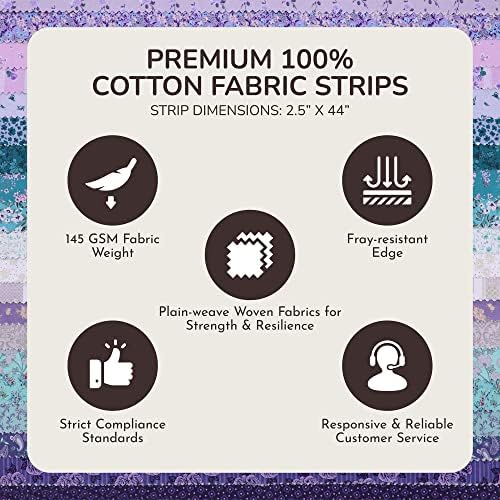 Tinyspool & Co.'s Twirlie Roll, 40 Cotton Fabric Strips