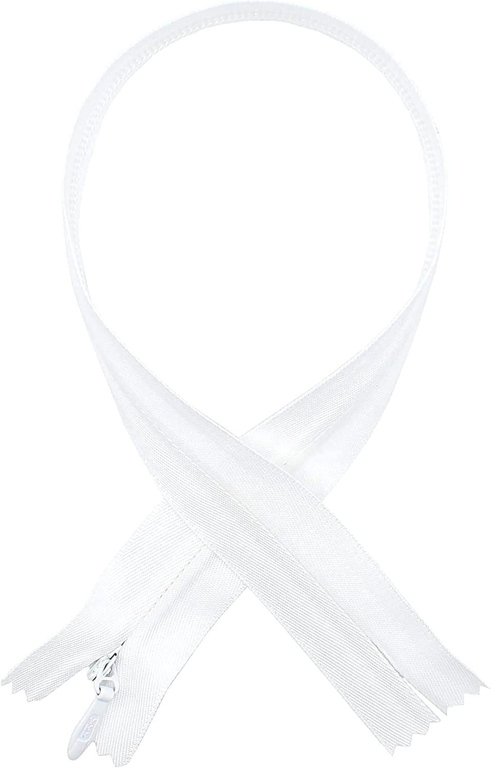 #5 Invisible Bridal Wear YKK (Conceal) White Extra Heavy Duty Zipper