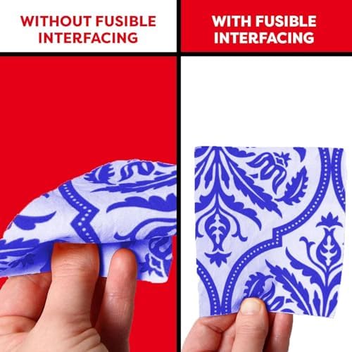 Fusible Interfacing for Sewing, (36 x 788" / 20 Yard) White Medium