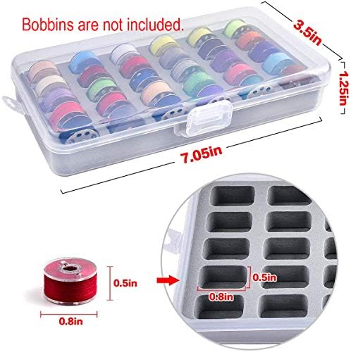 CKPSMS KP-19157 Bobbin Holder Storage Case, 60 Bobbins