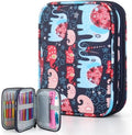 Katech Travel Crochet Hook Case, Elephant Pattern