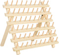 Thread Rack 60-Spool Wooden Organizer for Sewing and Embroidery