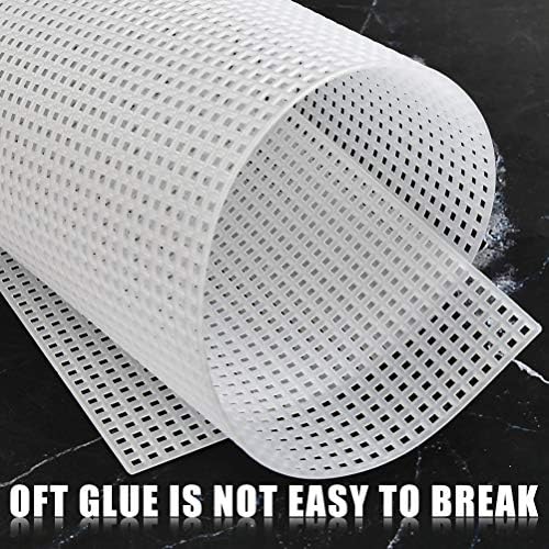 BUYGOO 20 Pack 6 Count Clear Plastic Mesh Canvas Sheets for