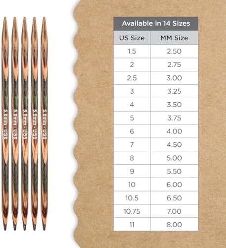 Knitter’s Pride Terra Double-Point Needle 8”(20cm) - US 8(5mm)
