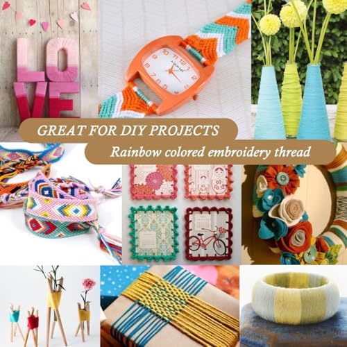 Rainbow Color Embroidery Floss - Cross Stitch Threads - Friendship