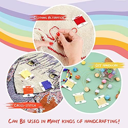 MUZHI Embroidery Floss Bobbins – 128 Pack