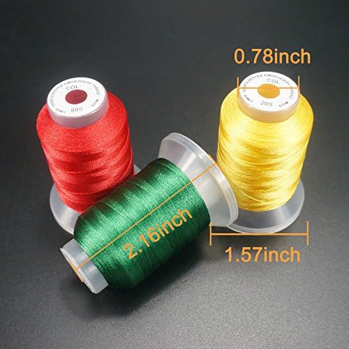 Newbrothread 40-Color Polyester Embroidery Machine Thread Set