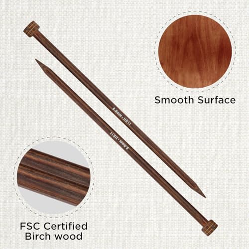 KnitPro Ginger Single Pointed Needles 14" (35cm) | US Size 11 (8mm)