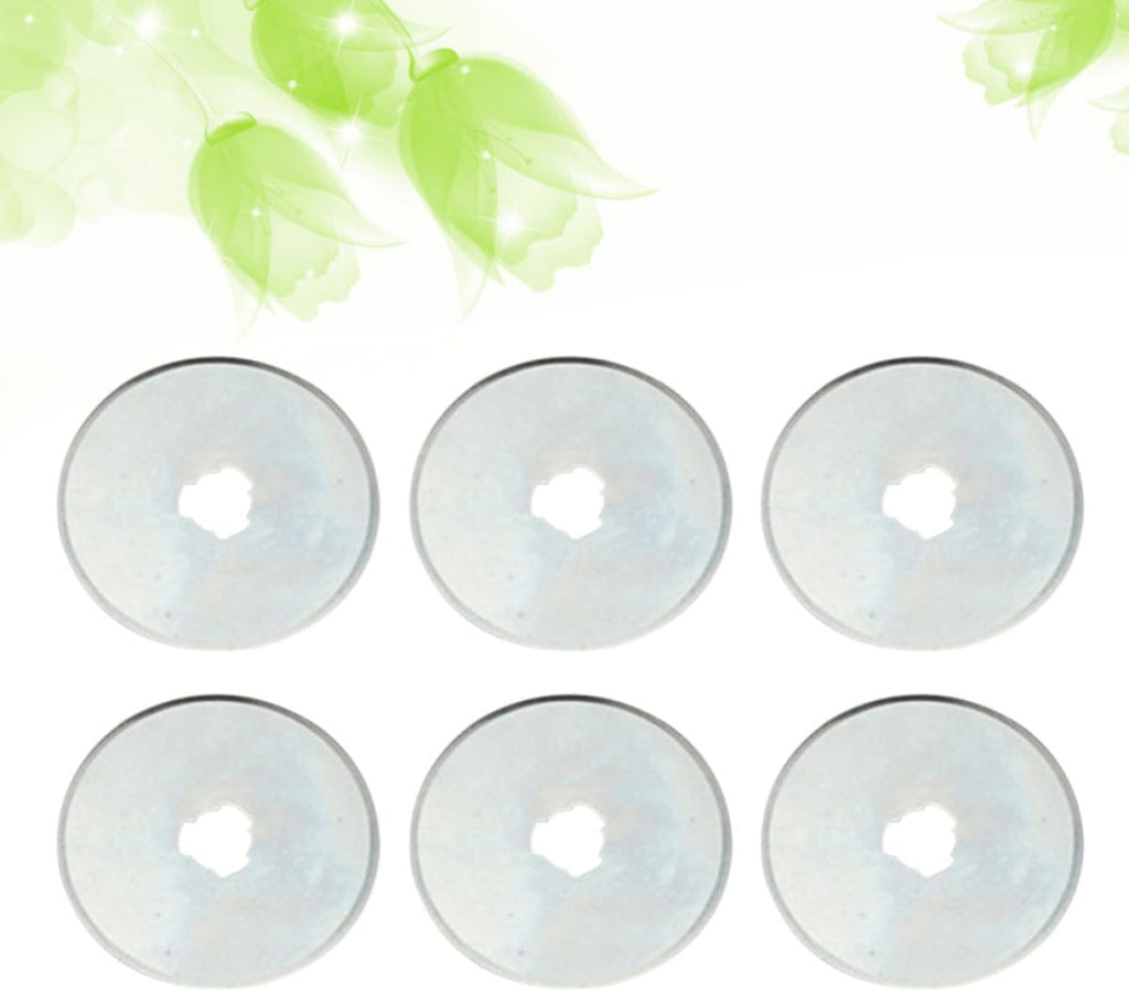 6pcs 45mm Rotary Cutter Blades for Quilters and Sewing Enthusiasts