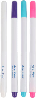 Washable Fabric Markers for Sewing, 4PCS Water Erasable Fabric Marking