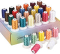 Simthread 32-Color Polyester Embroidery Thread Kit, 500M