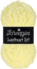 Scheepjes Sweetheart Soft Yarn 100 g Ball, Yellow (025), 1 Count